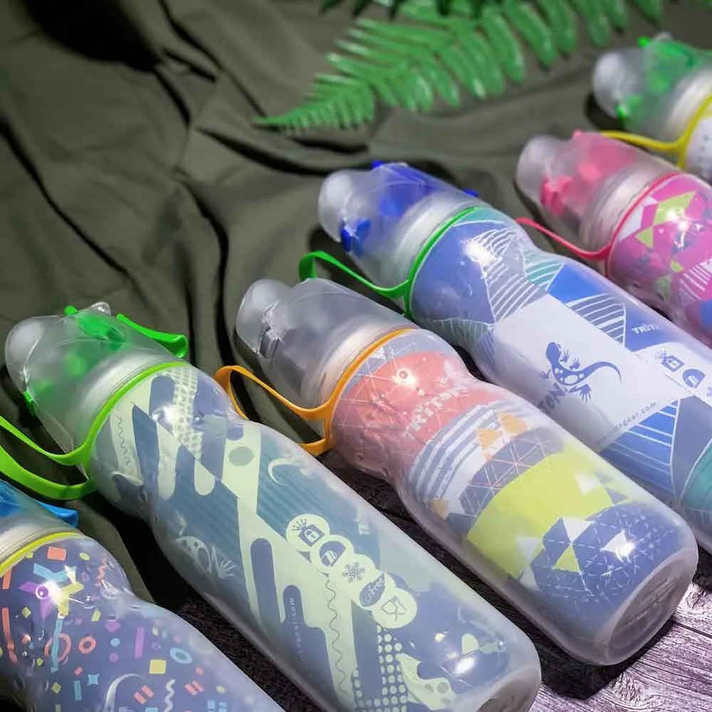 【新蓋設計】有蓋保凍噴霧安全鎖水樽 New Mist Cool Bottle 16oz