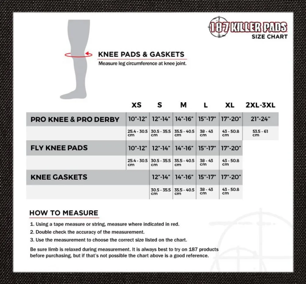 187 Killer Pads Fly Knee Pads - Black