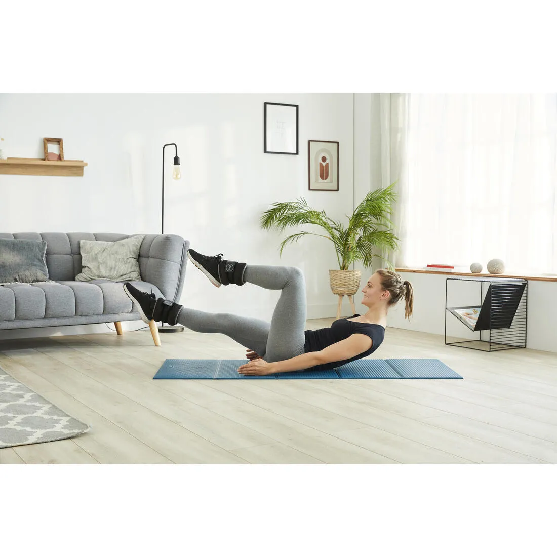 2 kg Wrist / Ankle Weights Twin-Pack - Grey