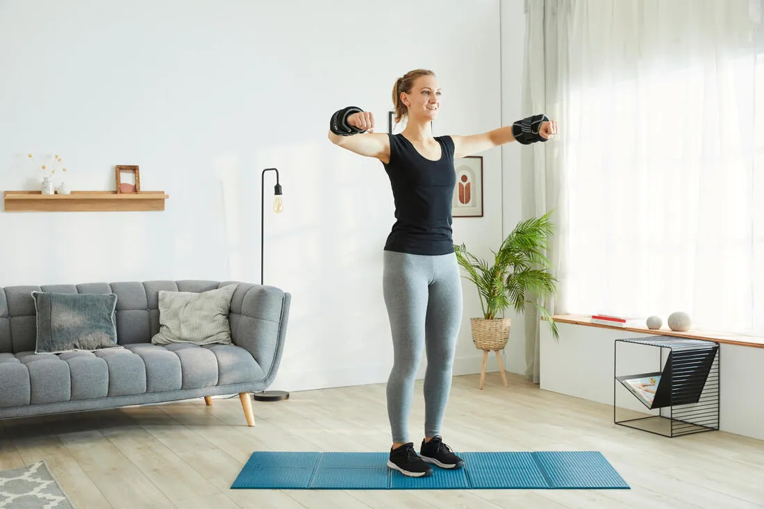 2 kg Wrist / Ankle Weights Twin-Pack - Grey