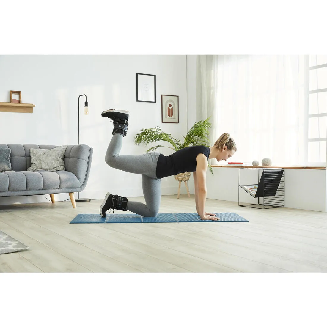 2 kg Wrist / Ankle Weights Twin-Pack - Grey