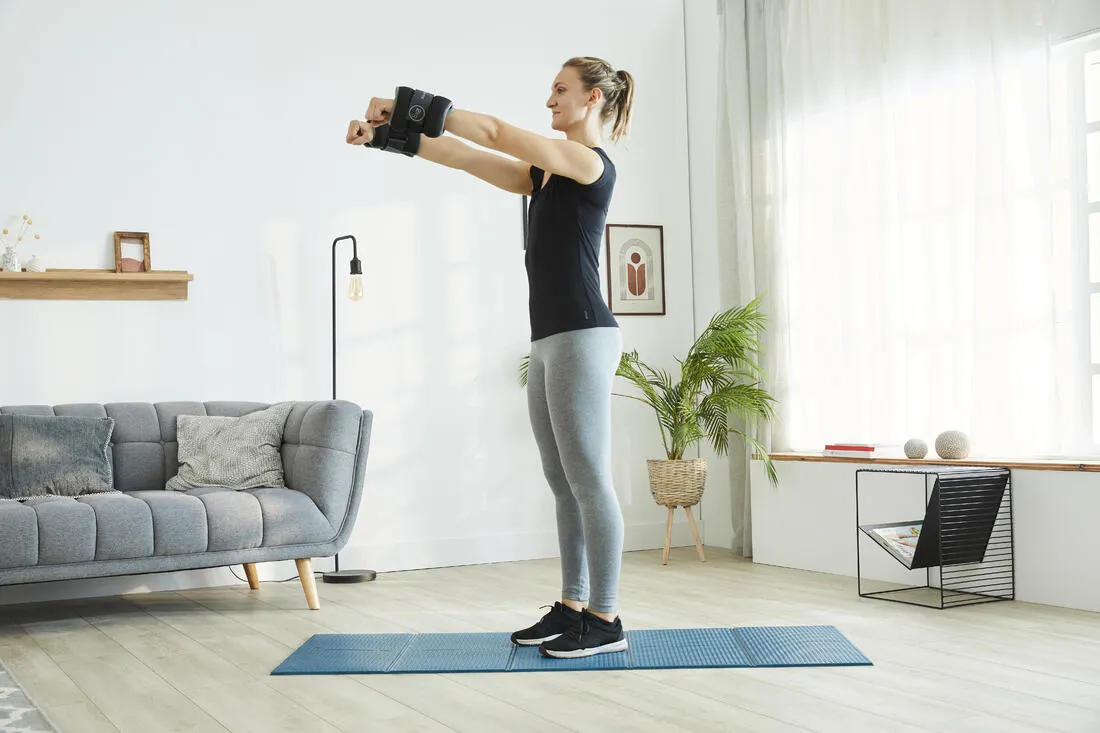 2 kg Wrist / Ankle Weights Twin-Pack - Grey