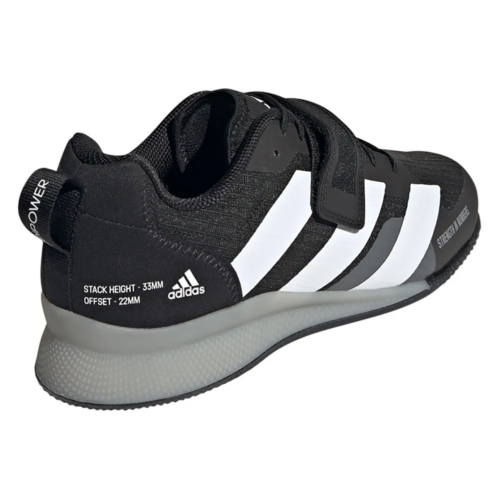Adidas Adipower 3 Unisex Weightlifting Shoes - Core Black/Cloud White/Grey Three