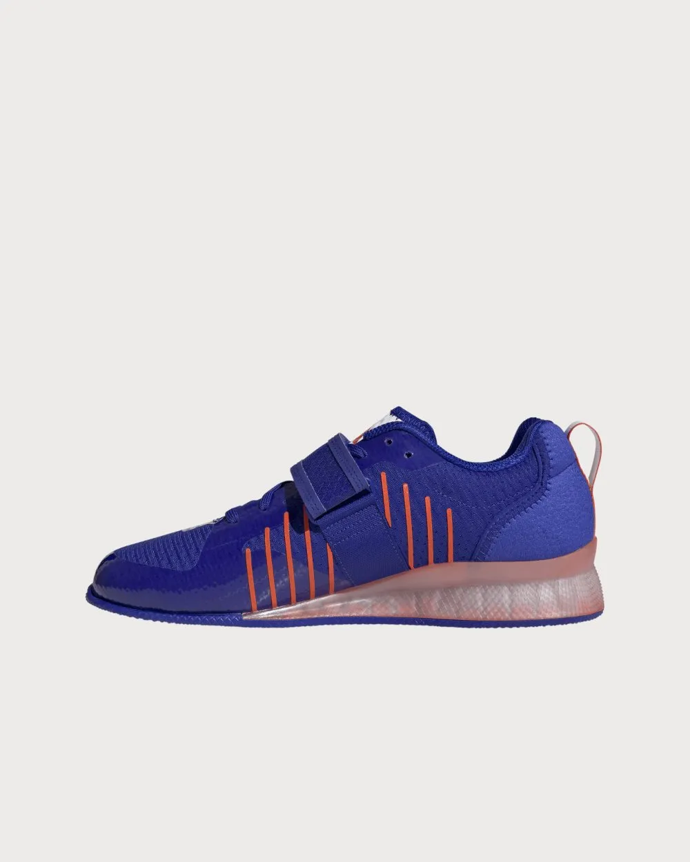 Adidas Adipower 3 Unisex Weightlifting Shoes - Lucid Blue/Cloud White/Impact Orange