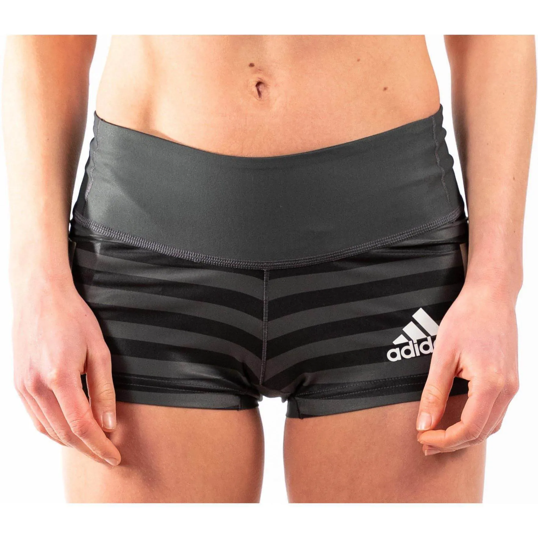 adidas Adizero Booty Womens Short Running Tights - Black