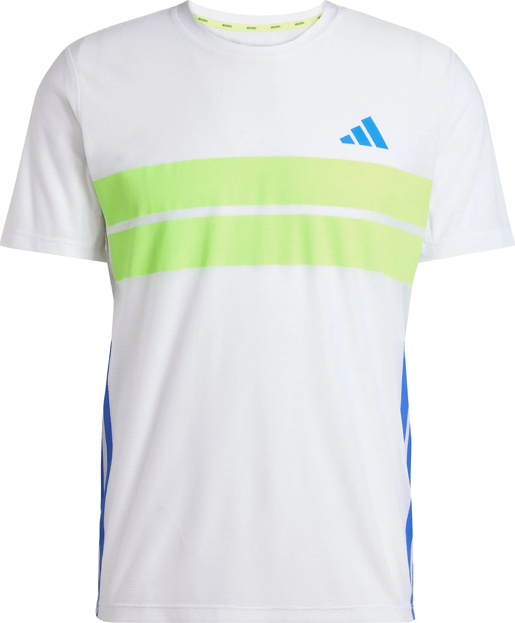 adidas Adizero Retro Short Sleeve Mens Running Top - White