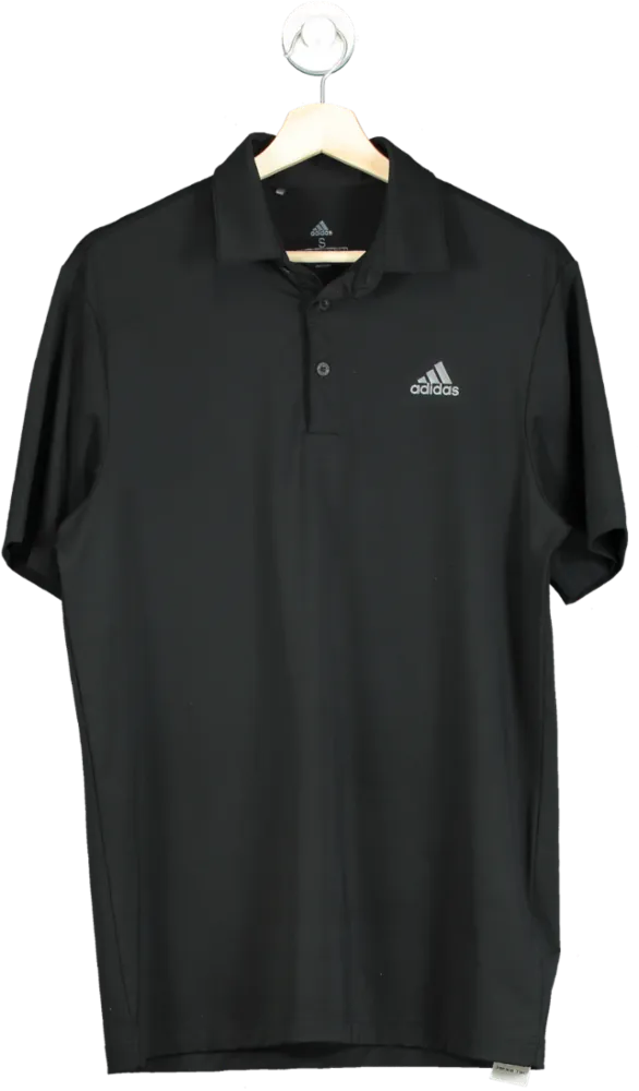 Adidas Black Golf Polo Shirt UK S