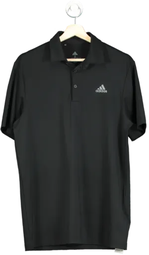 Adidas Black Golf Polo Shirt UK S