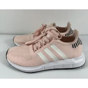 Adidas‎ Swift Run Womens Sz 8 Pink White Athletic Running Shoe Sneaker Casual