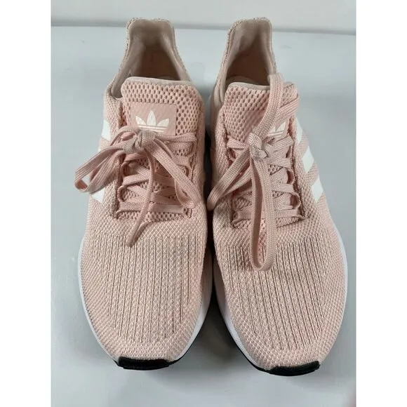 Adidas‎ Swift Run Womens Sz 8 Pink White Athletic Running Shoe Sneaker Casual