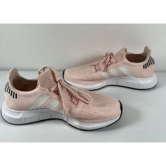 Adidas‎ Swift Run Womens Sz 8 Pink White Athletic Running Shoe Sneaker Casual