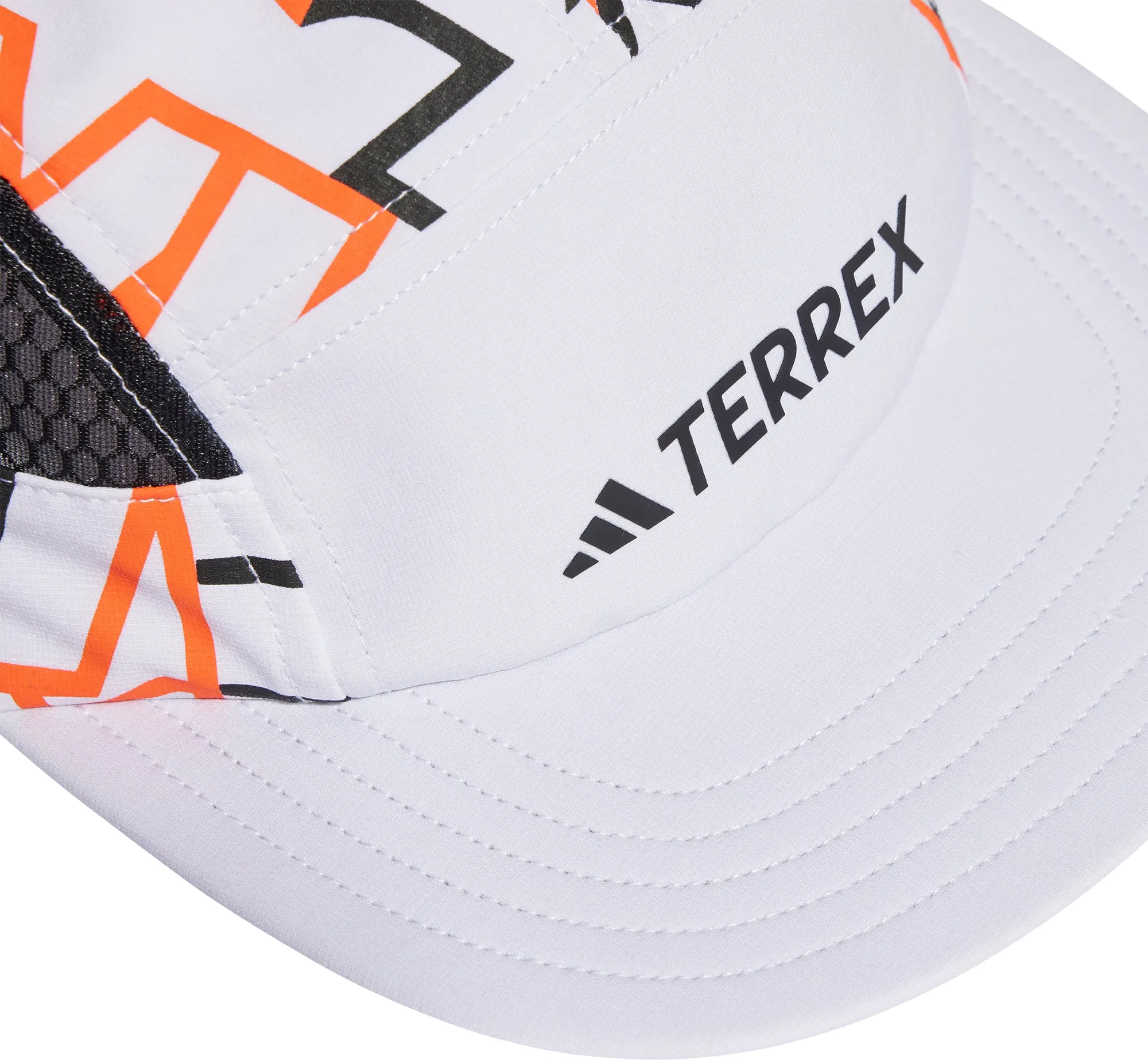 adidas Terrex HEAT.RDY 5 Panel Graphic Running Cap - White
