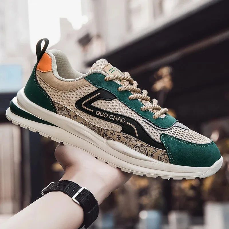 ADVBRIDGE  -  Men's Running Shoes Fashion Lightweight Breathable Casual Sports Simple Grip Shoes Fitness Tennis Couple Sports Shoes