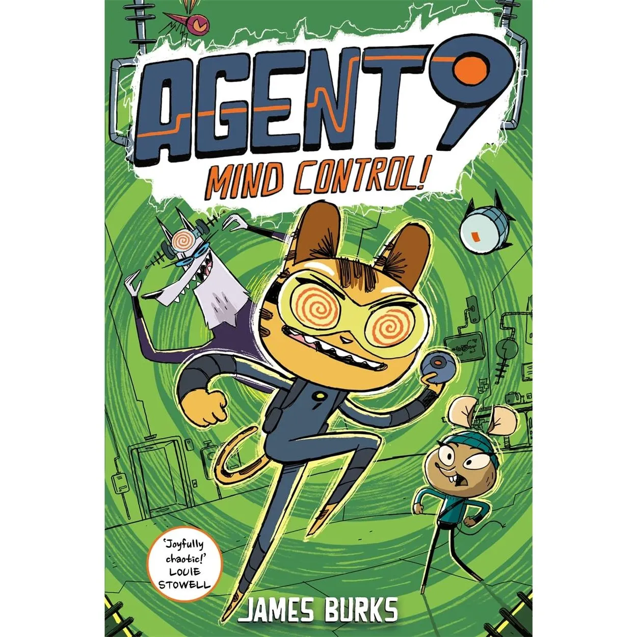 Agent 9 Series 2 books Set By  James Burks (Mind Control!: & Flood-a-geddon!)