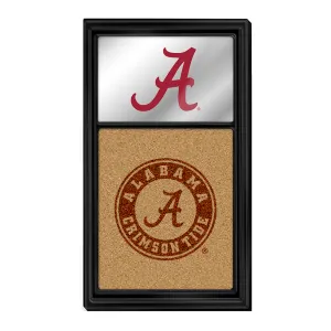 Alabama Crimson Tide: Dual Logo Mirrored Cork Note Board
