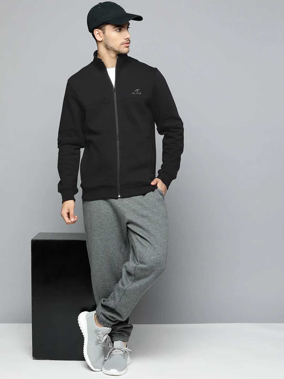 Alcis Men Running Open Front Jacket