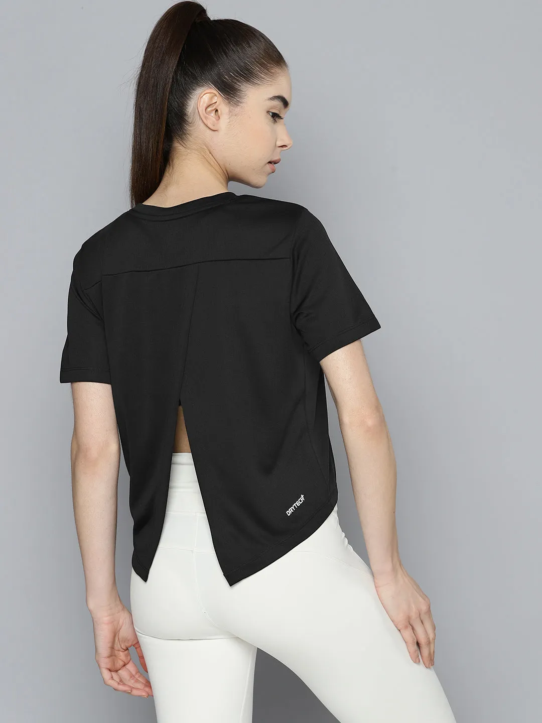 Alcis Women Anti Static Slim Fit Crop Sports T-shirt