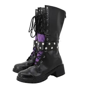 Apex WRAITH Cosplay Black Shoes Boots Halloween Costumes