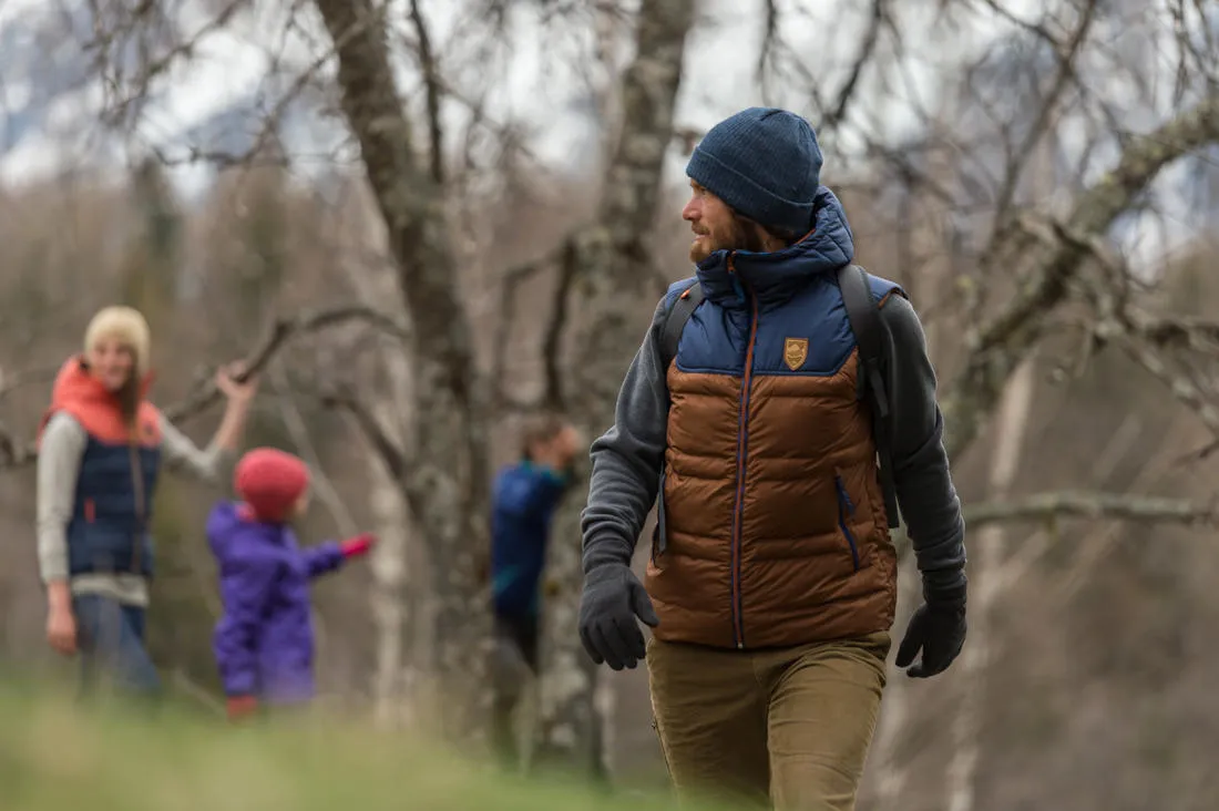Arpenaz 600 mens brown trekking Gilet (sleeveless jacket)