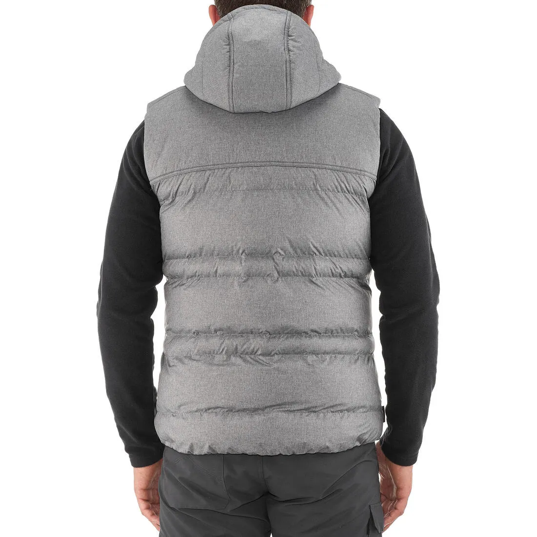 Arpenaz 600 mens brown trekking Gilet (sleeveless jacket)
