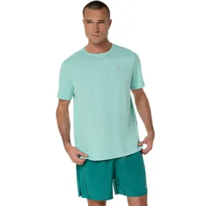 ASICS Silver Short Sleeved Mens Running Tee