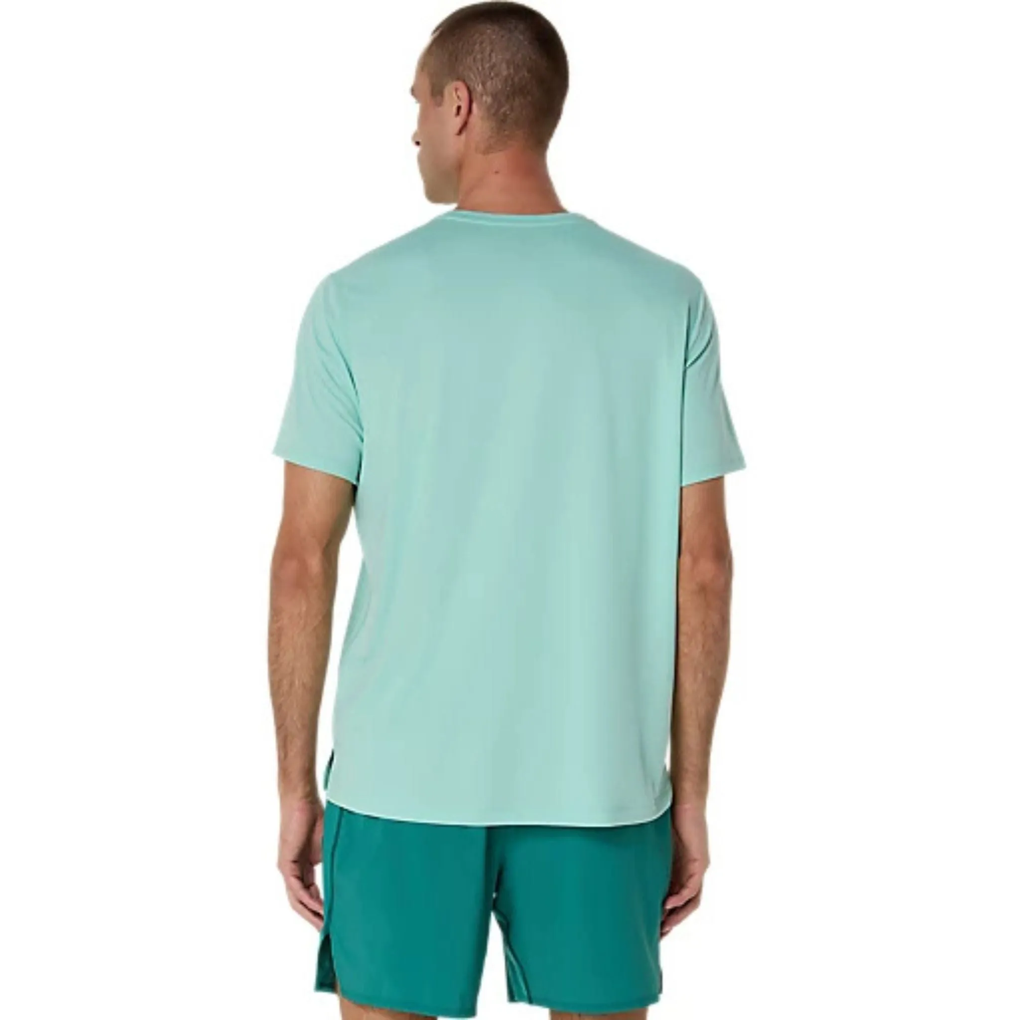 ASICS Silver Short Sleeved Mens Running Tee