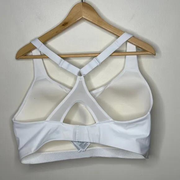 ATHLETA Advance Sports Bra B-G Wireless White Sz 42DD