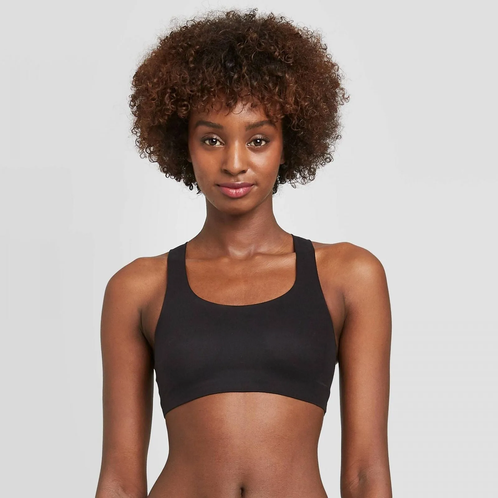 Auden Women's So Soft Unlined Racerback Bralette YKP47 Black L