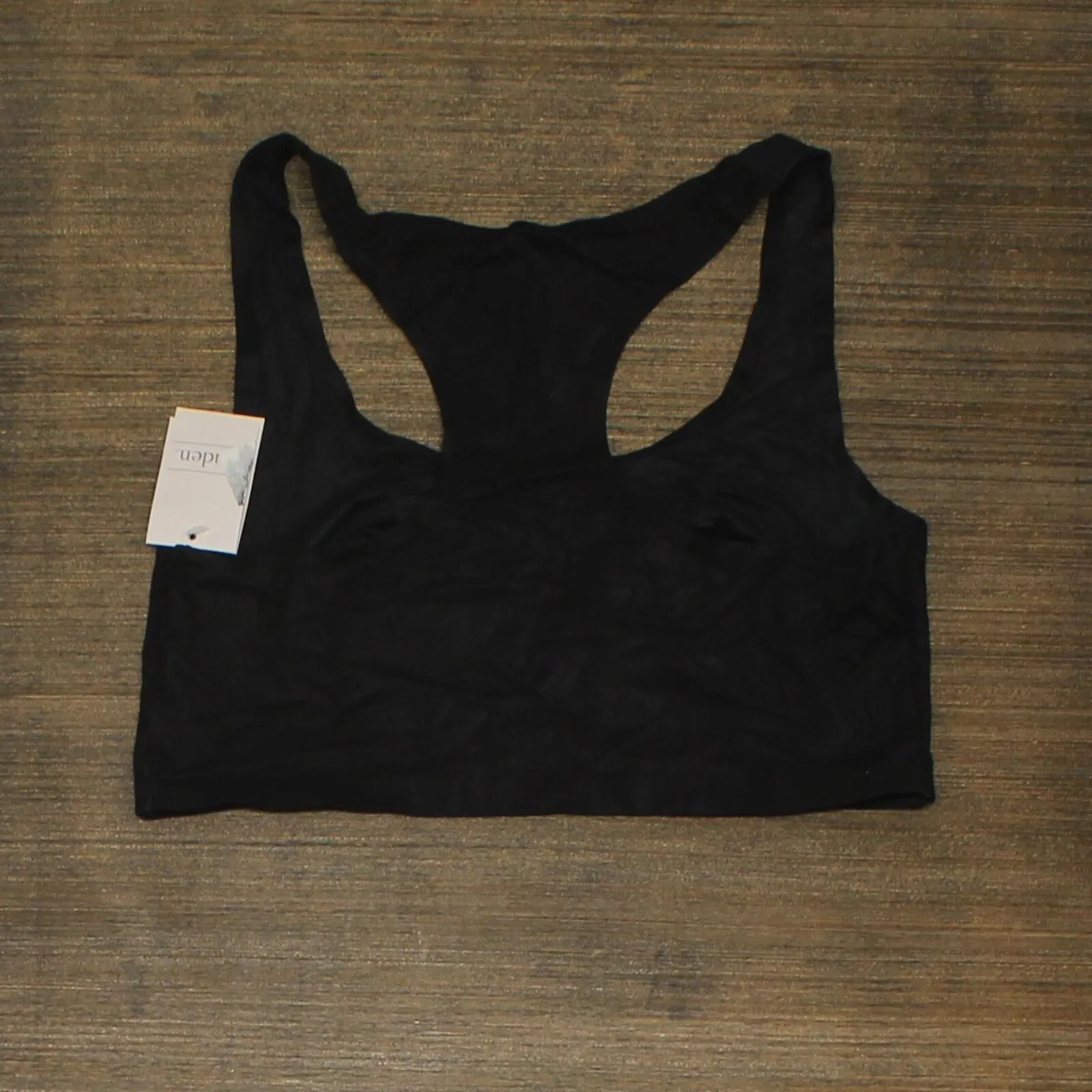 Auden Women's So Soft Unlined Racerback Bralette YKP47 Black L