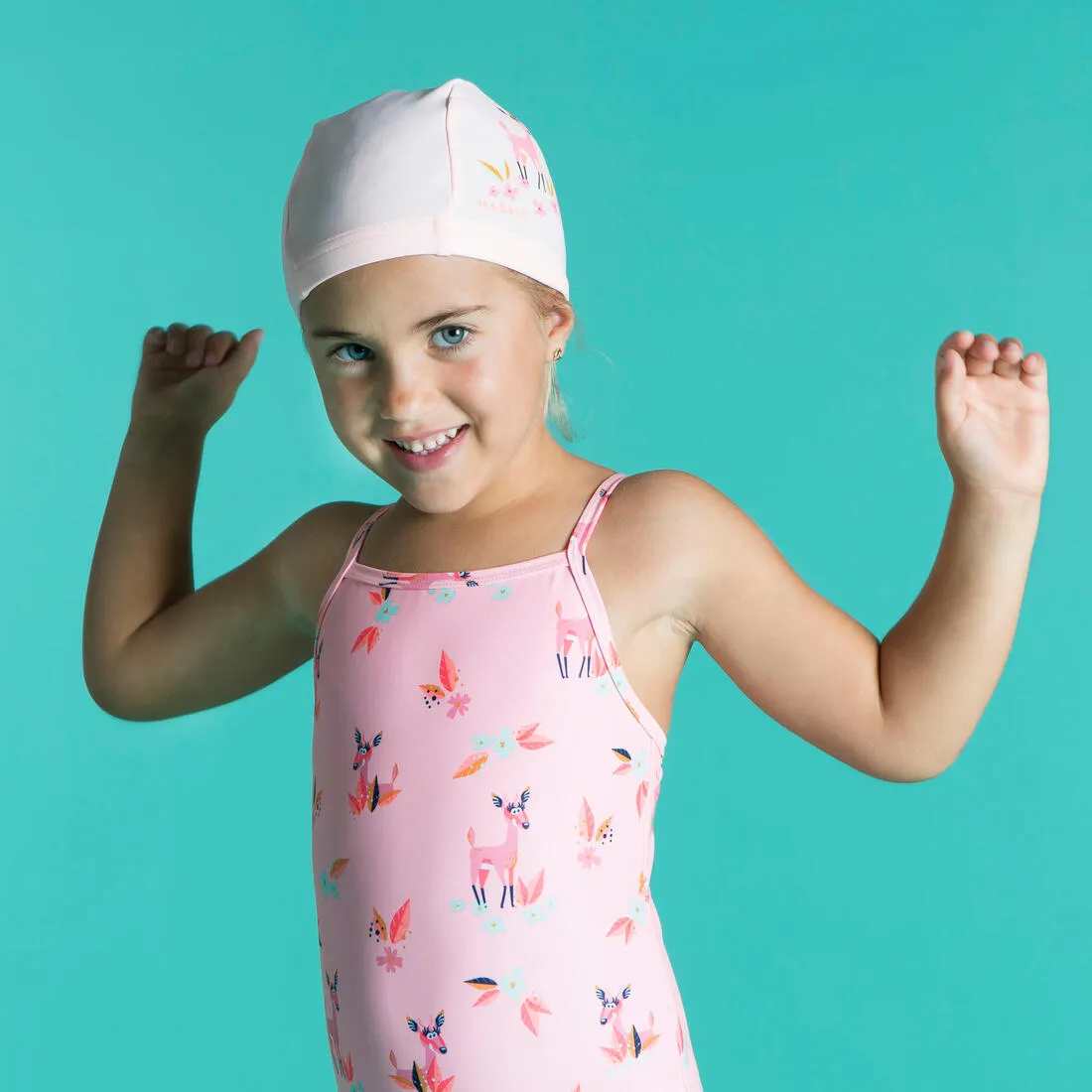 Baby Bathing Cap Gazelle Mesh Print