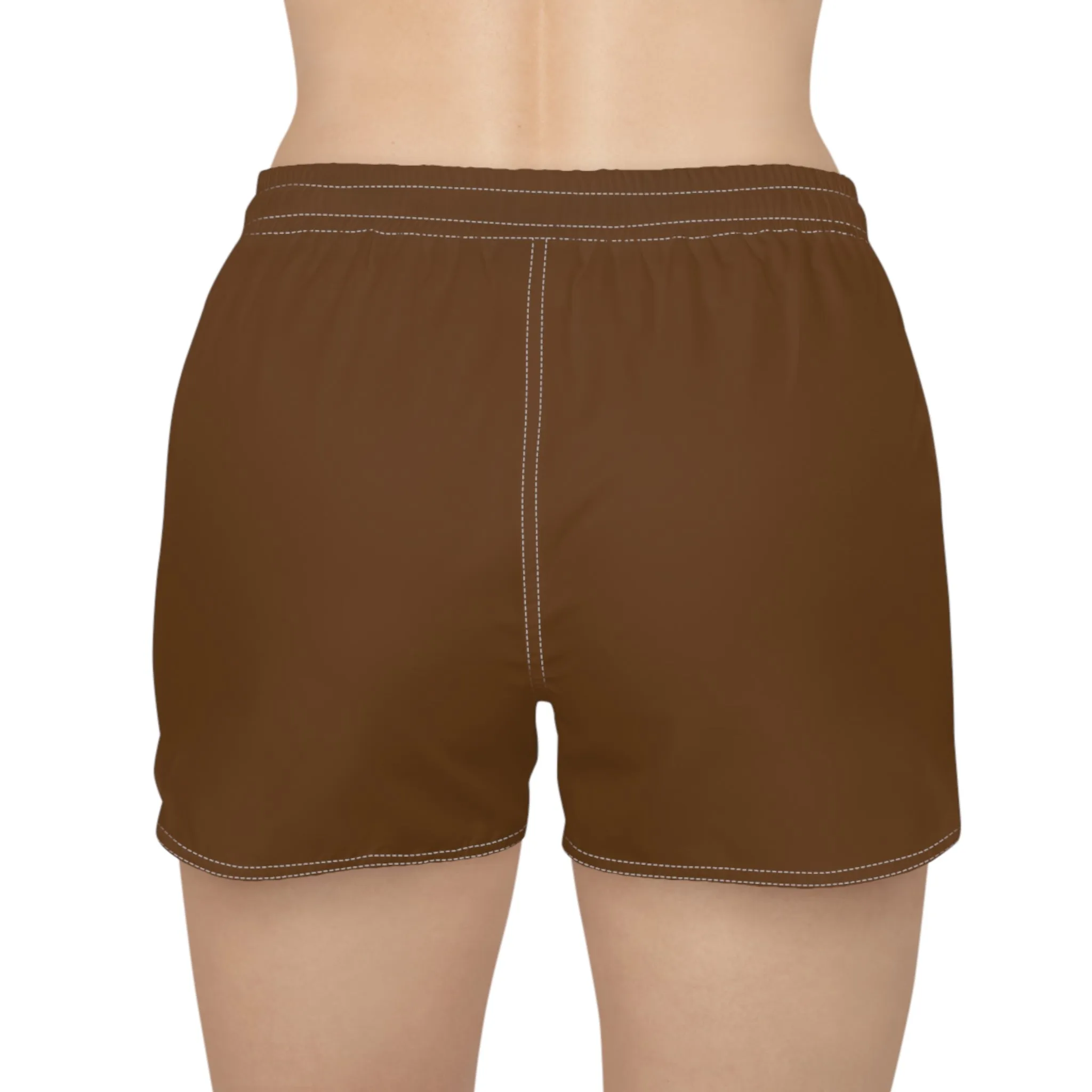 Beast Attire Women's Brown Casual Shorts (AOP)