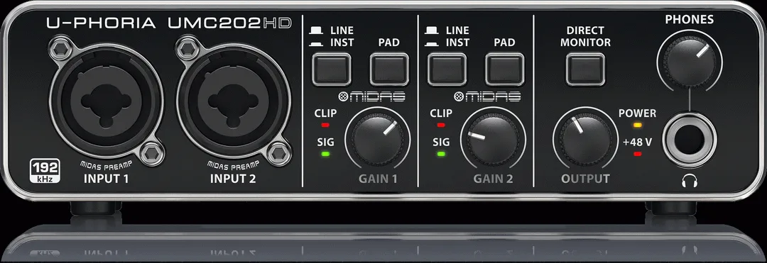 BEHRINGER U-PHORIA UMC202HD INTERFACE