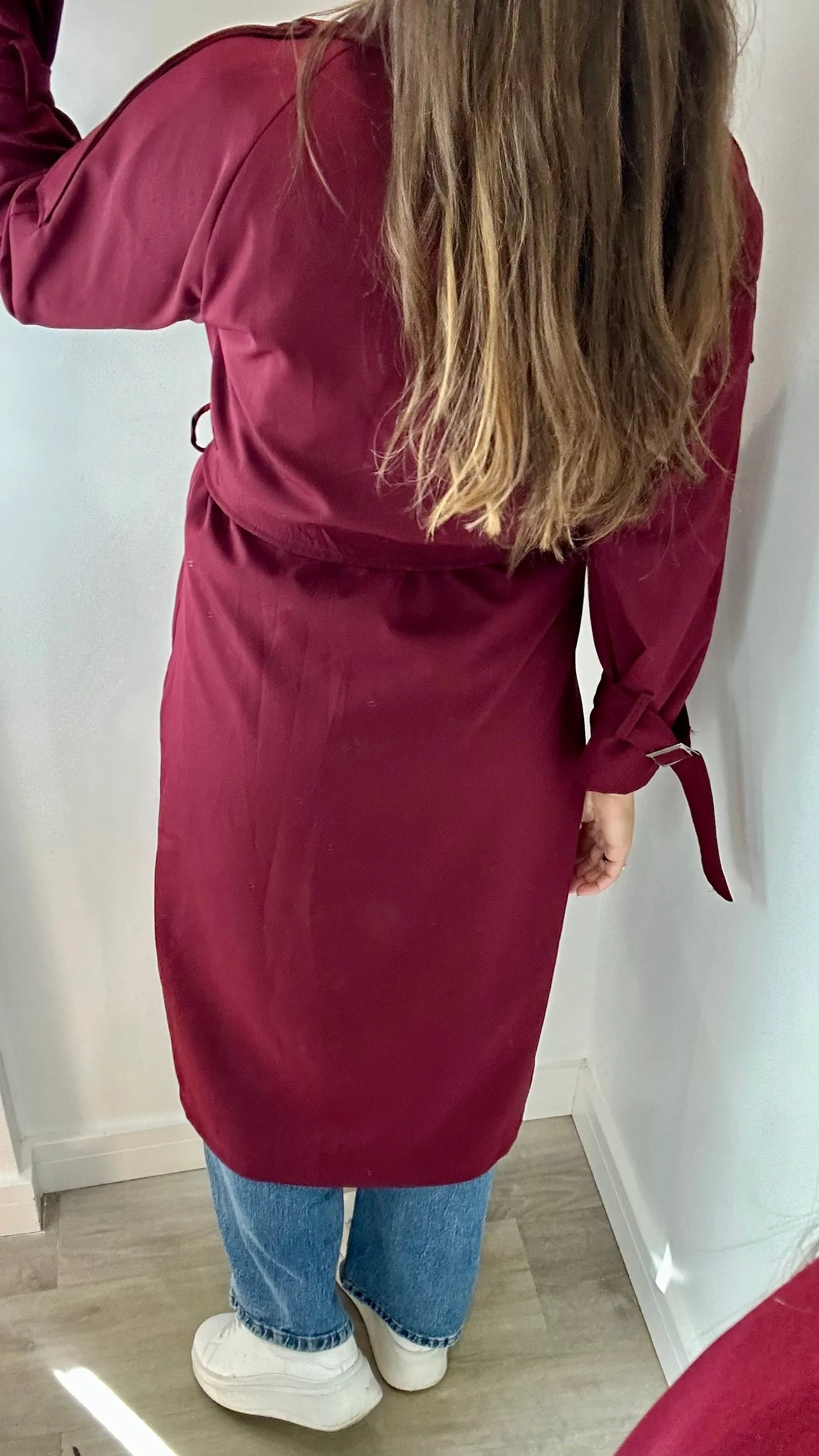 BERRY LIGHTWEIGHT TRENCH COAT
