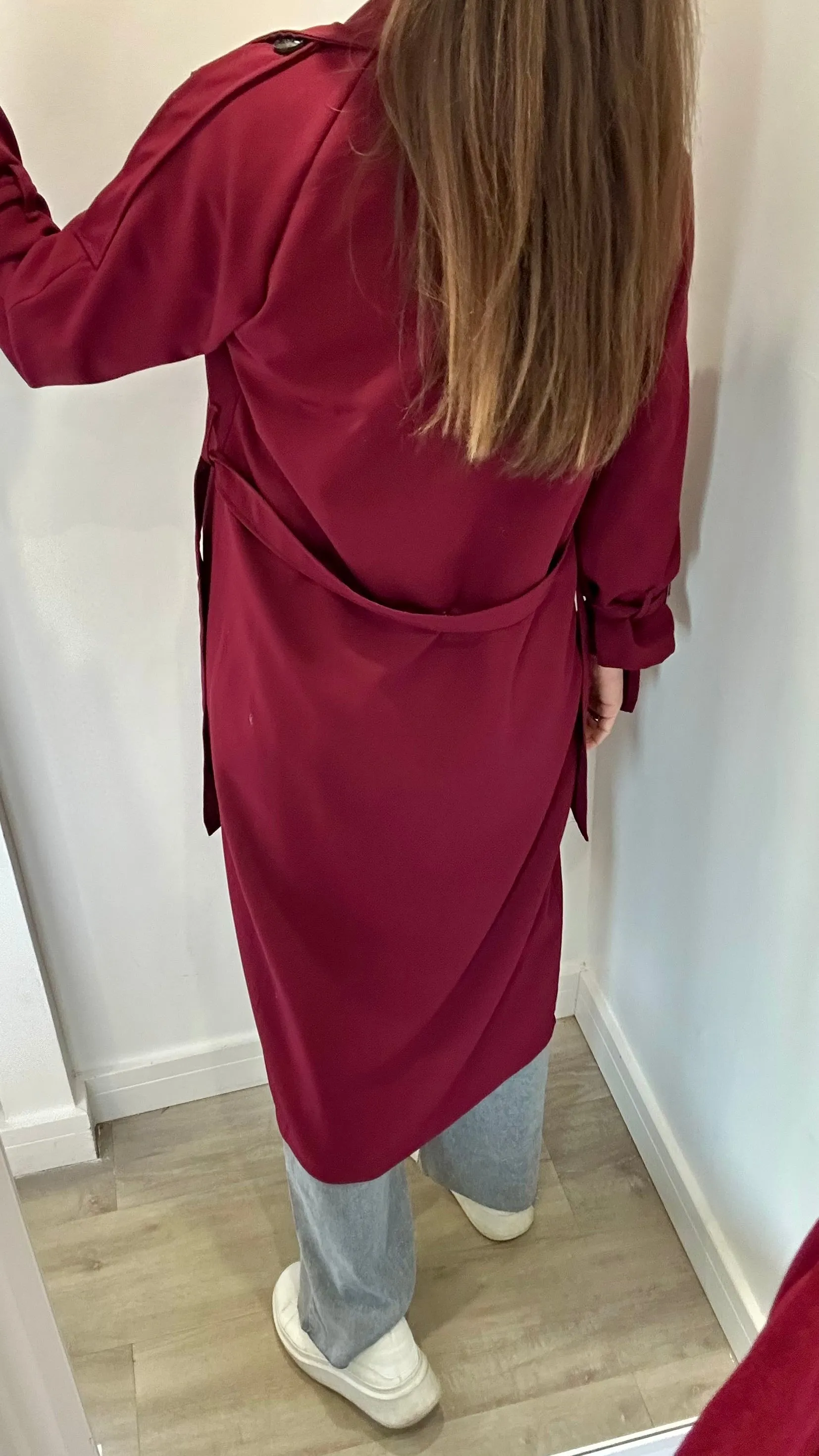 BERRY LIGHTWEIGHT TRENCH COAT