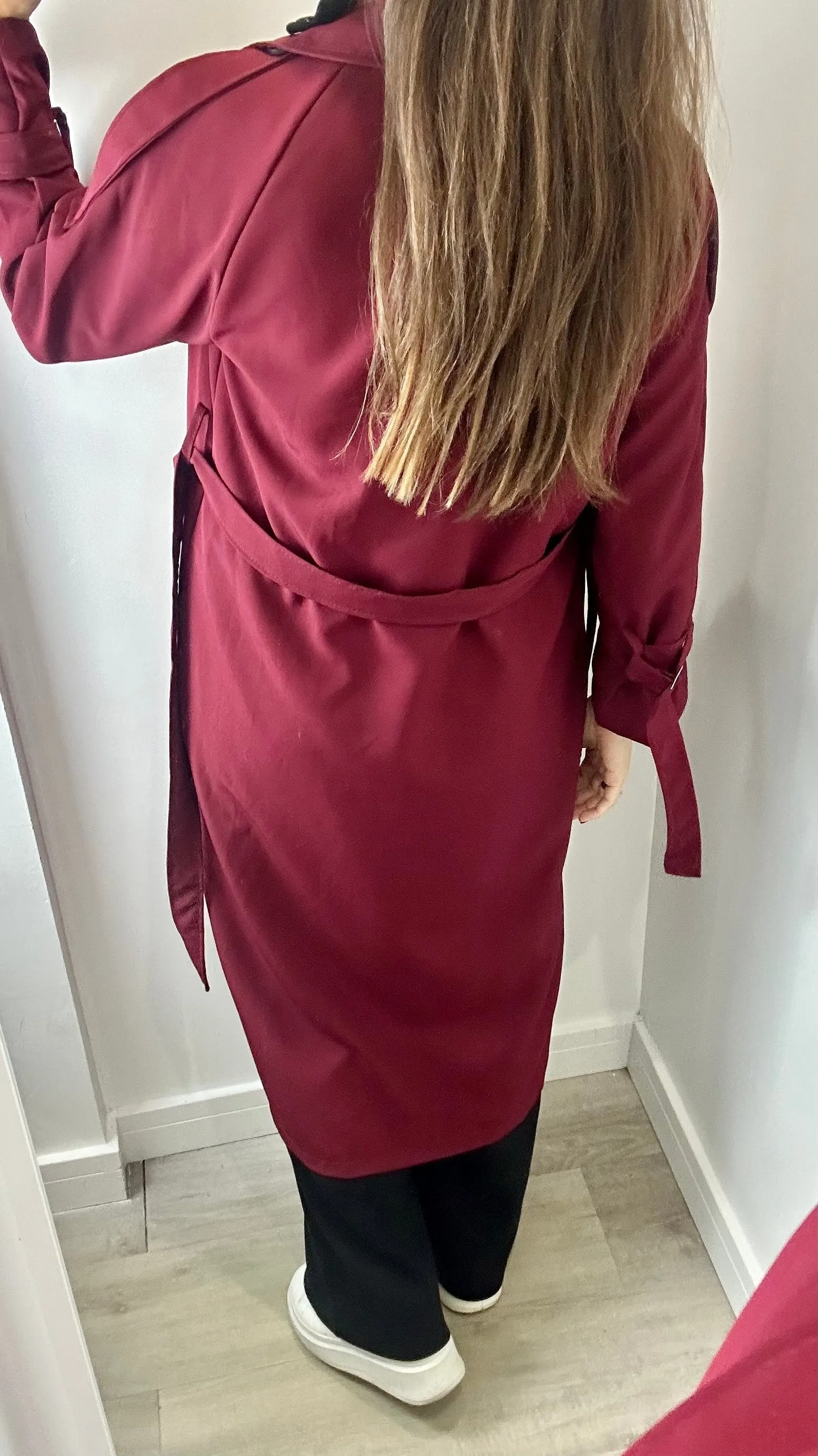 BERRY LIGHTWEIGHT TRENCH COAT