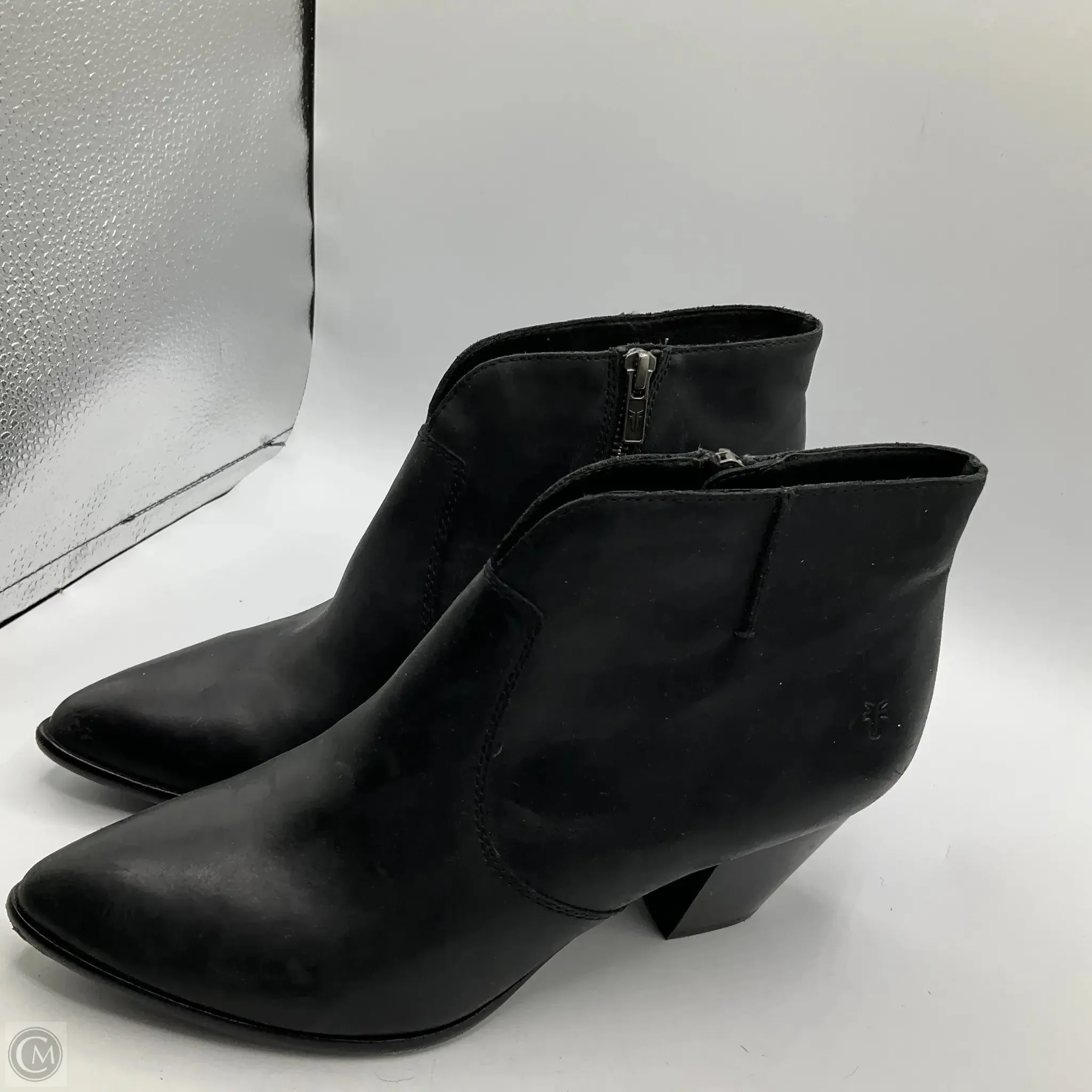 Boots Ankle Heels By Frye In Black, Size: 11