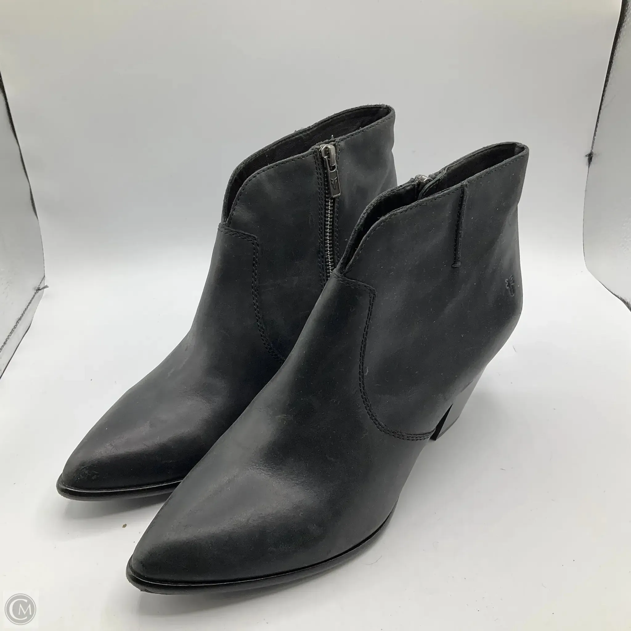 Boots Ankle Heels By Frye In Black, Size: 11