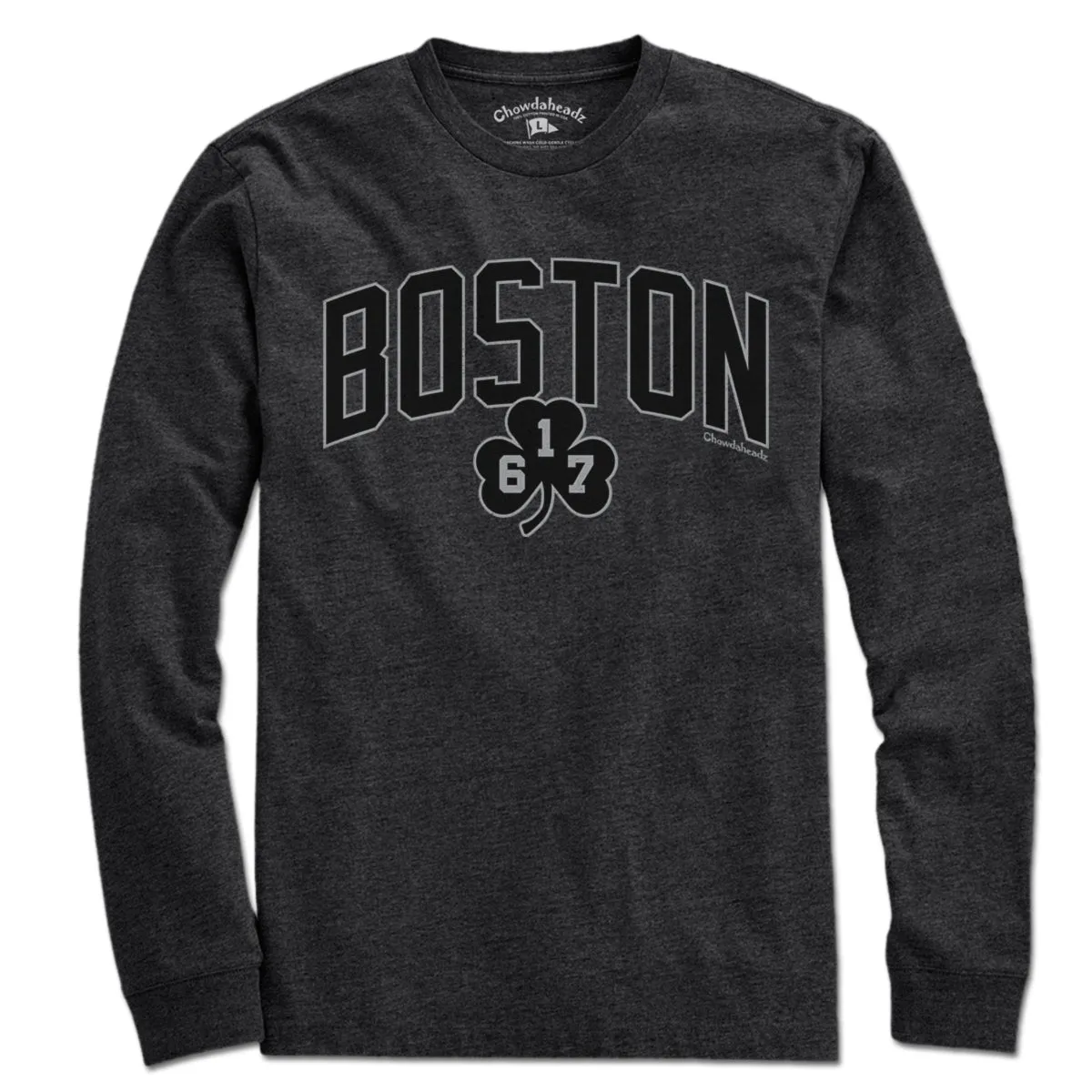 Boston Arch 617 Shamrock Blackout T-Shirt