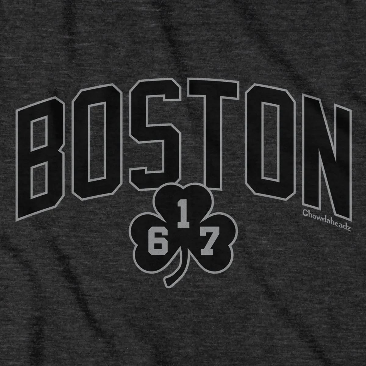 Boston Arch 617 Shamrock Blackout T-Shirt