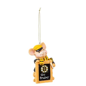 Boston Bruins, Holiday Mouse Ornament,3ot4351mou