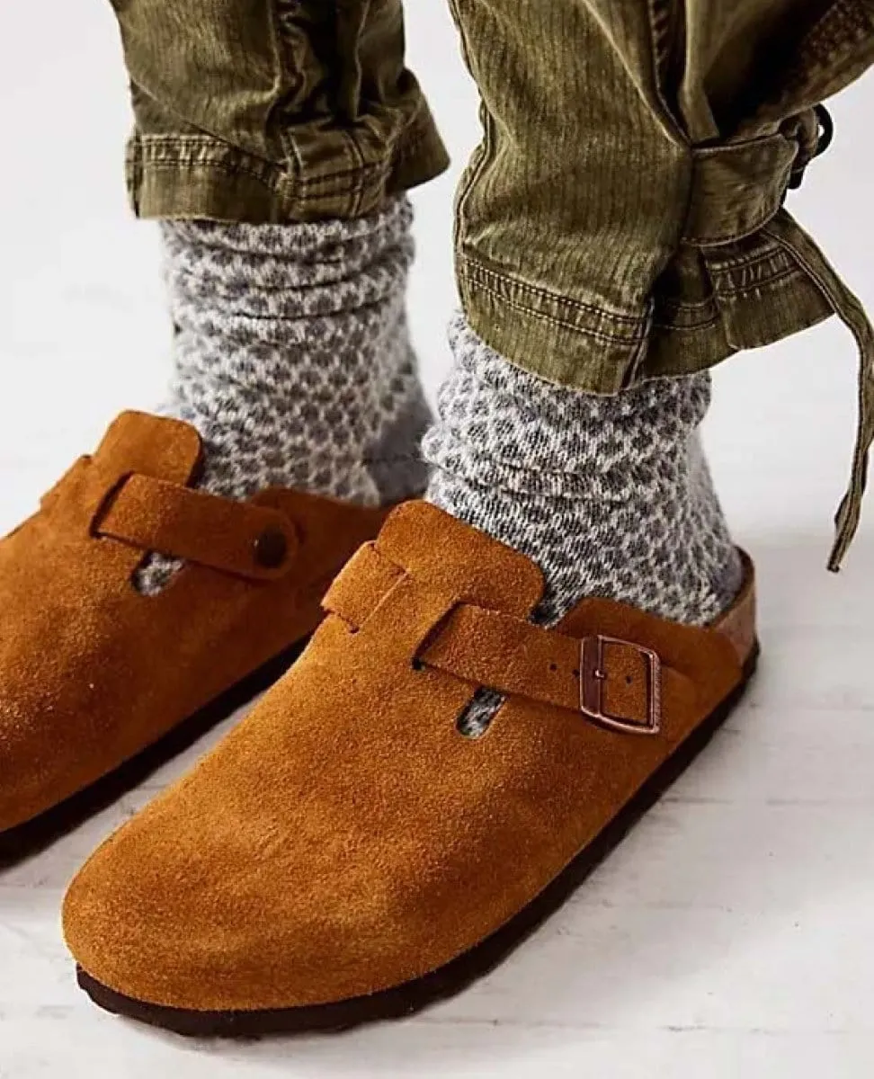 Boston Soft Footbed Mink Suede
