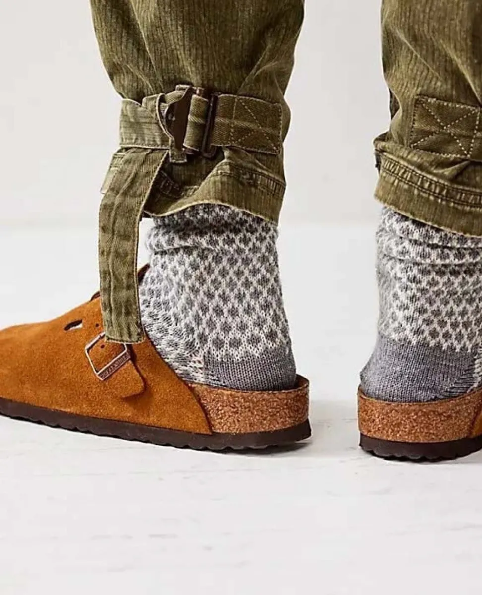 Boston Soft Footbed Mink Suede