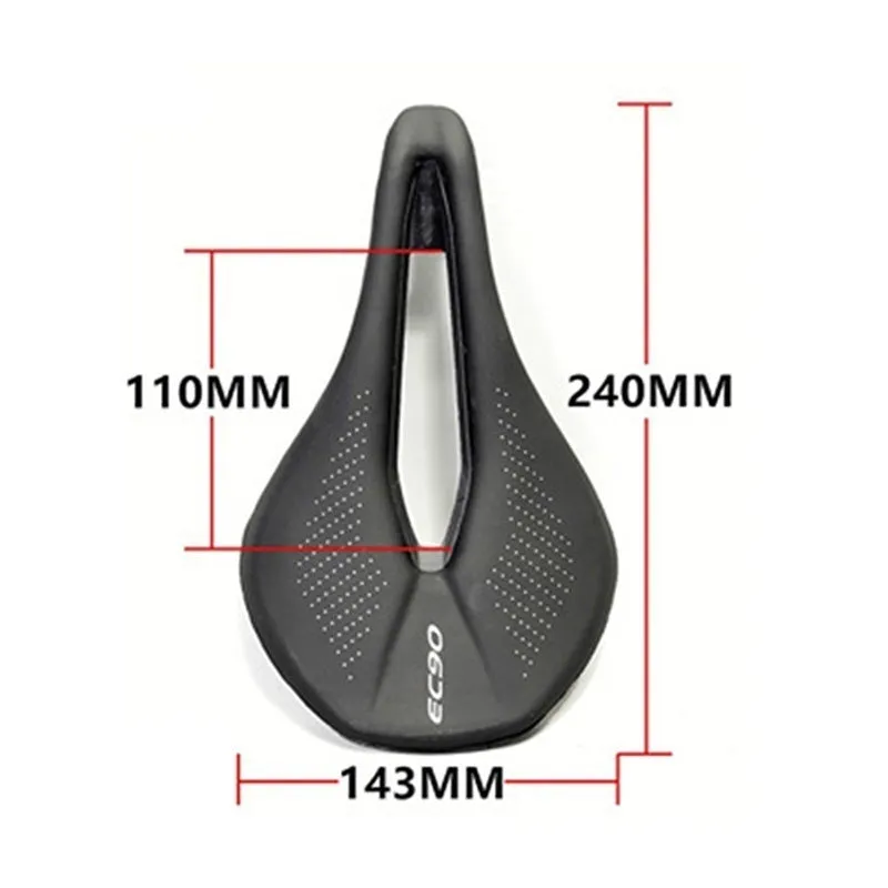 Breathable Bicycle Seat Saddle MTB Ergonomic Groove Bike Saddle EV Soft Cushion 240*143mm Training Type Road Bike Racing Saddle