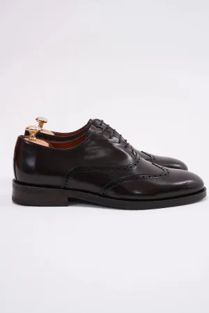 Brown Wingtip Laces Shoes