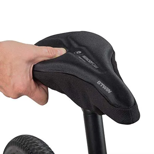 Btwin 500 Saddle Cover Memoryfoam - Size L - Black