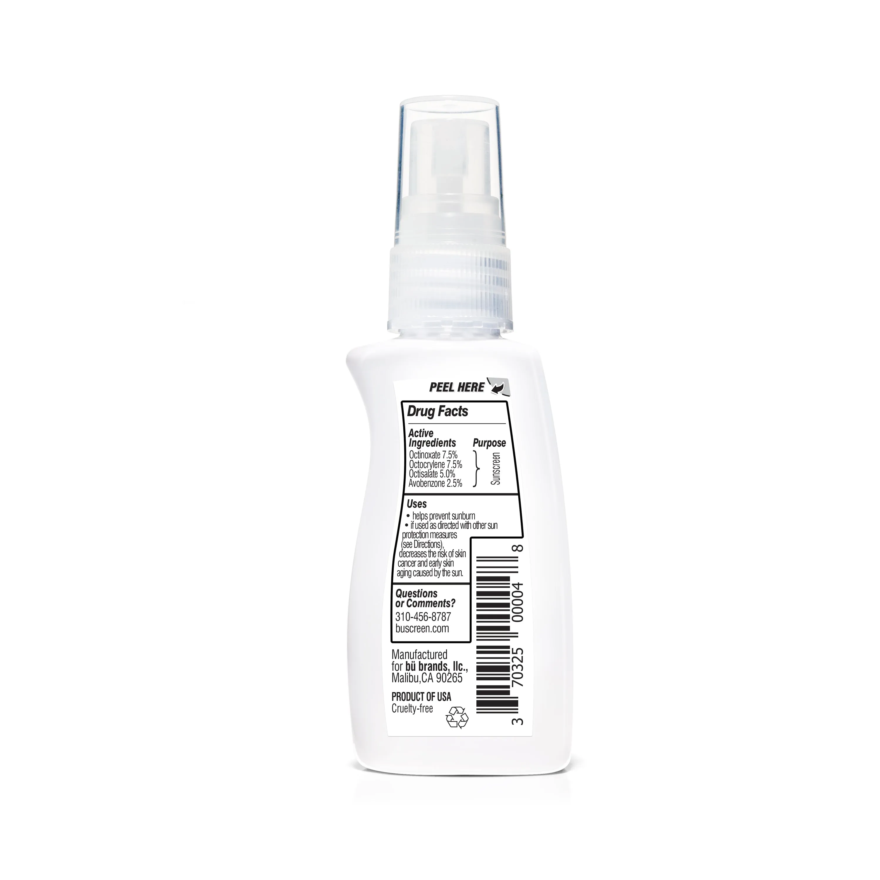 Bu SPF 30 Ultrafine WOWmist Sunscreen - White Sage