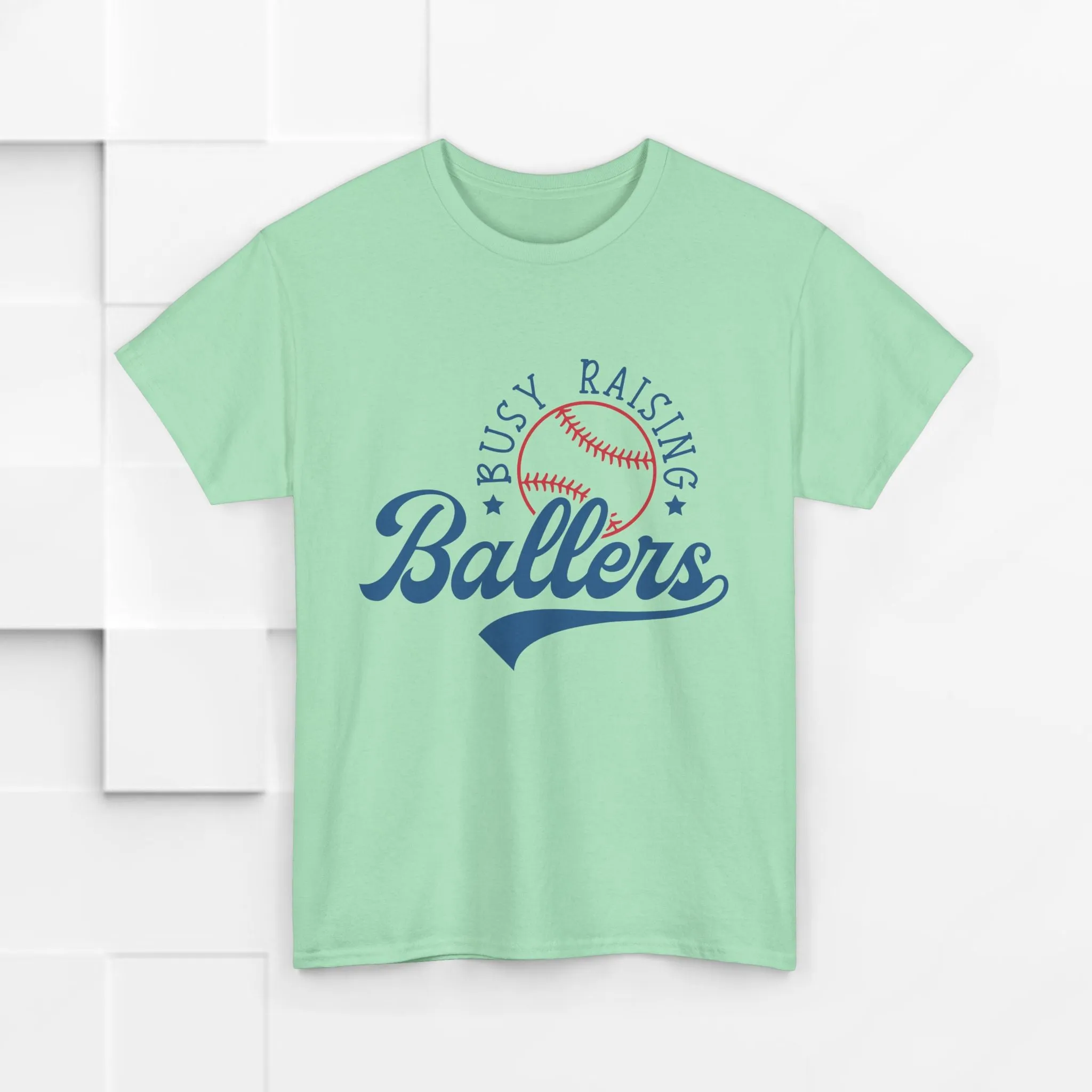 Busy Raising Ballers Unisex Heavy Cotton Tee