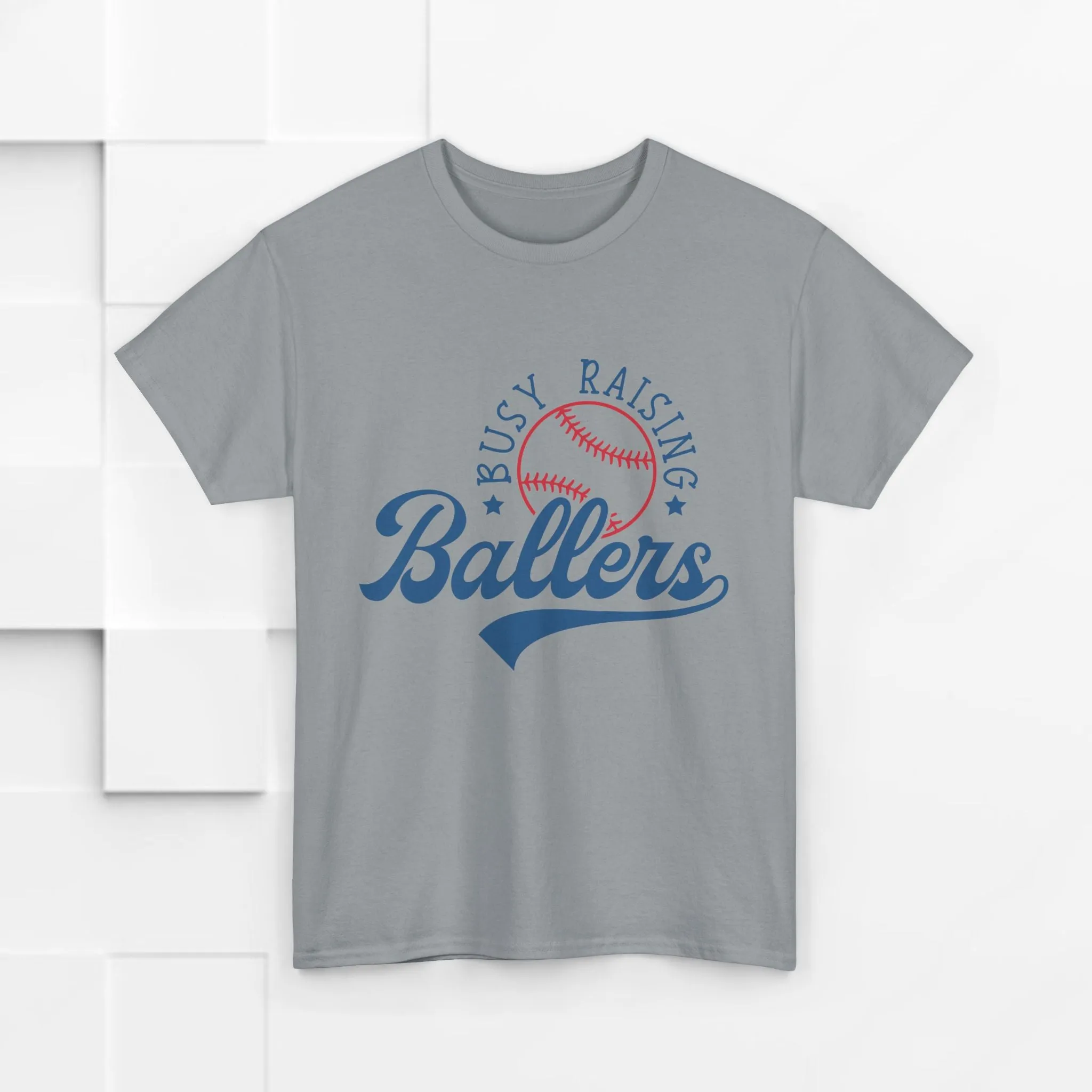 Busy Raising Ballers Unisex Heavy Cotton Tee