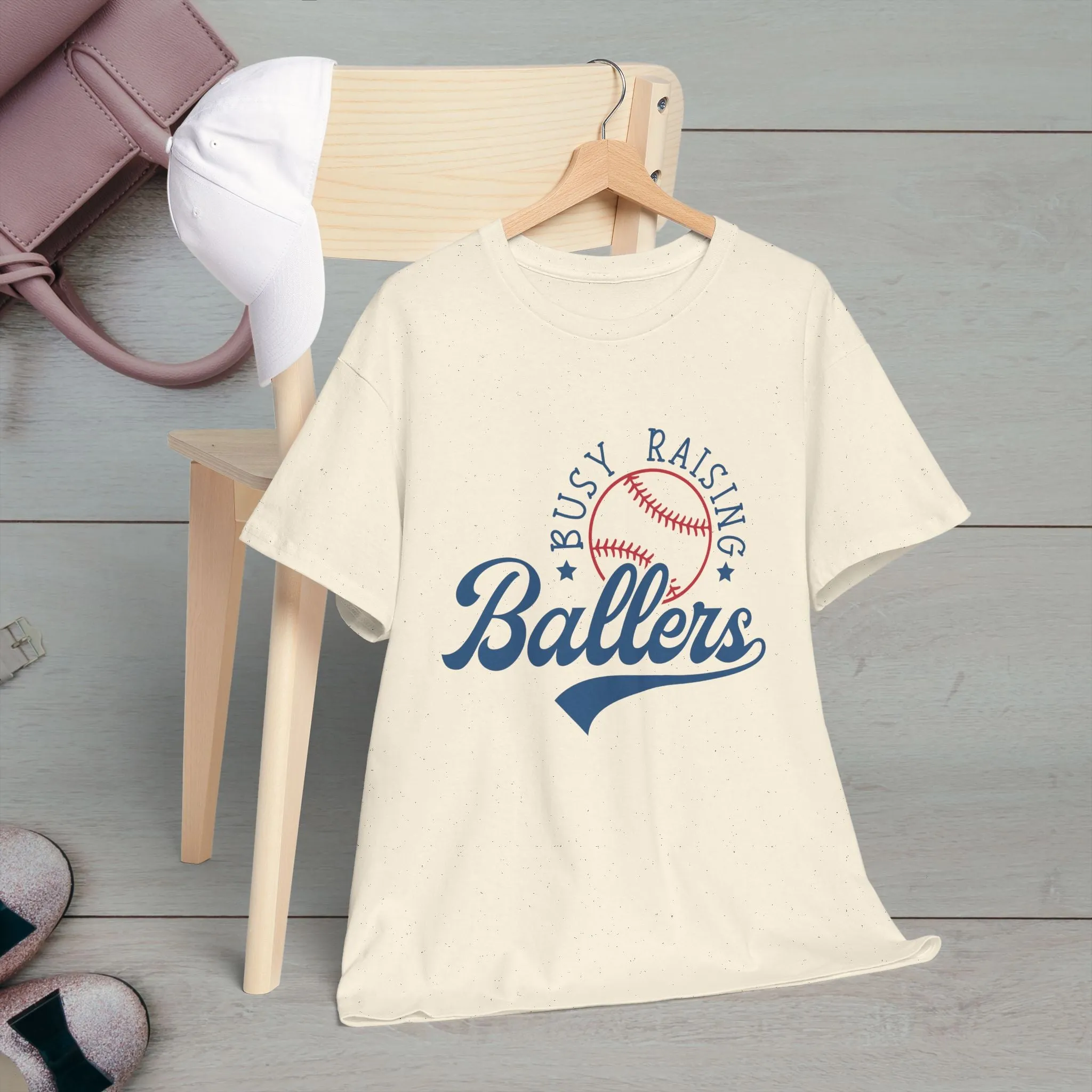 Busy Raising Ballers Unisex Heavy Cotton Tee