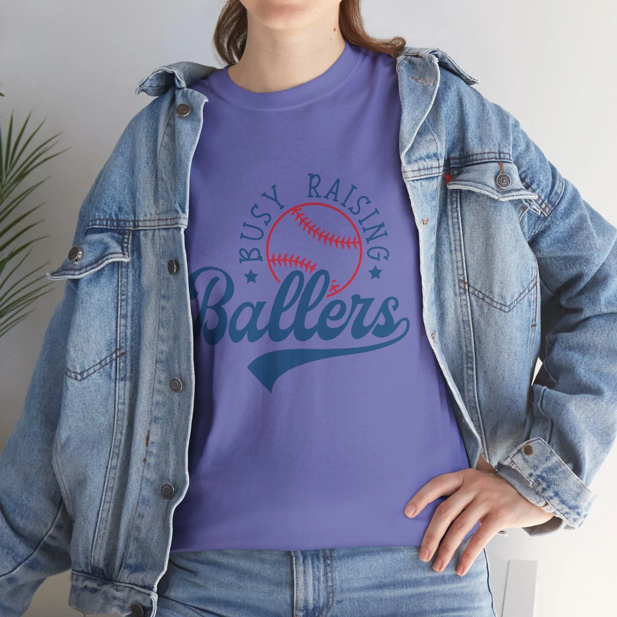 Busy Raising Ballers Unisex Heavy Cotton Tee